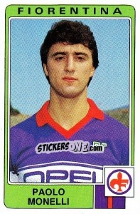 Sticker Paolo Monelli - Calciatori 1984-1985 n. 107 - Panini