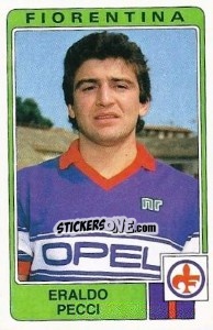 Sticker Eraldo Pecci - Calciatori 1984-1985 n. 108 - Panini