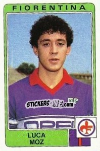 Sticker Luca Moz - Calciatori 1984-1985 n. 111 - Panini