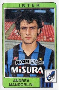 Figurina Andrea Mandorlini - Calciatori 1984-1985 - Panini