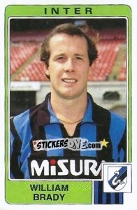 Figurina William Brady - Calciatori 1984-1985 - Panini