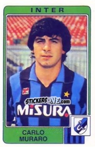 Sticker Carlo Muraro - Calciatori 1984-1985 - Panini