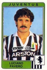 Sticker Luciano Favero - Calciatori 1984-1985 - Panini