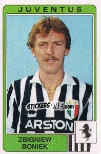 Sticker Zbigniew Boniek - Calciatori 1984-1985 n. 147 - Panini
