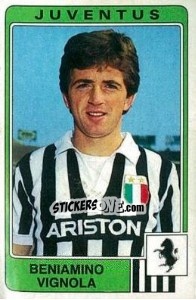 Figurina Beniamino Vignola - Calciatori 1984-1985 - Panini