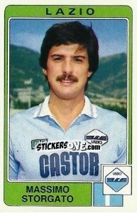 Figurina Massimp Storgato - Calciatori 1984-1985 - Panini