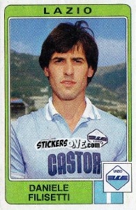 Sticker Daniele Filisetti - Calciatori 1984-1985 n. 156 - Panini