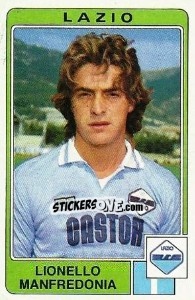 Sticker Lionello Manfredonia - Calciatori 1984-1985 - Panini