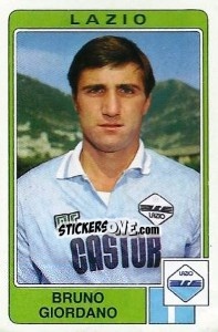 Sticker Bruno Giordano - Calciatori 1984-1985 - Panini