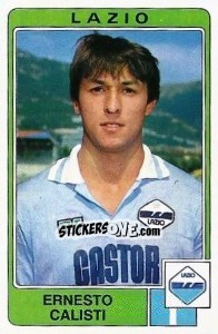 Sticker Ernesto Calisti - Calciatori 1984-1985 - Panini