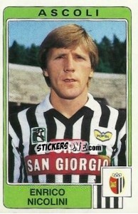 Sticker Enrico Nicolini - Calciatori 1984-1985 - Panini