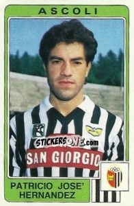 Cromo Patricio Jose' Hernandez - Calciatori 1984-1985 - Panini