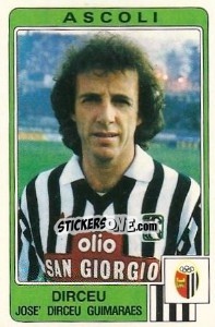 Sticker Dirceu Jose' Dirceu Guimaraes - Calciatori 1984-1985 n. 14 - Panini