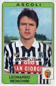 Sticker Leonardo Menichini - Calciatori 1984-1985 n. 16 - Panini