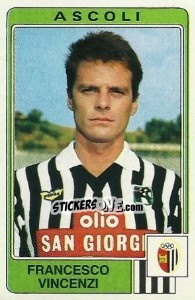 Sticker Francesco Vincenzi - Calciatori 1984-1985 n. 19 - Panini