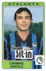 Sticker Carmine Gentile - Calciatori 1984-1985 - Panini