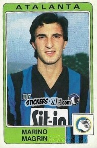 Sticker Marino Magrin - Calciatori 1984-1985 - Panini