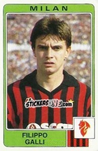 Sticker Filippo Galli - Calciatori 1984-1985 - Panini
