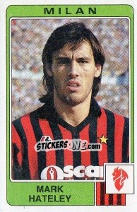 Sticker Mark Hateley - Calciatori 1984-1985 n. 183 - Panini