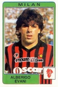Sticker Alberigo Evani - Calciatori 1984-1985 - Panini