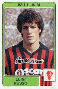Sticker Luigi Russo - Calciatori 1984-1985 n. 187 - Panini