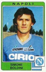 Sticker Simone Boldini - Calciatori 1984-1985 - Panini