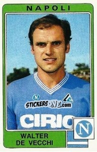 Sticker Walter De Vecchi - Calciatori 1984-1985 n. 197 - Panini