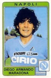 Sticker Diego Armando Maradona - Calciatori 1984-1985 n. 203 - Panini