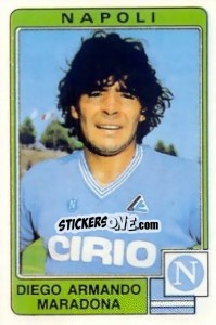 Figurina Diego Armando Maradona - Calciatori 1984-1985 - Panini