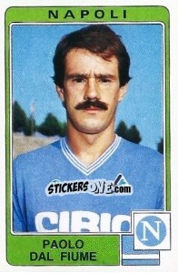 Sticker Paolo Dal Fiume - Calciatori 1984-1985 n. 204 - Panini