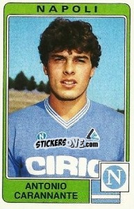 Sticker Antonio Carannante - Calciatori 1984-1985 - Panini