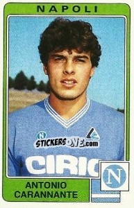 Figurina Antonio Carannante - Calciatori 1984-1985 - Panini