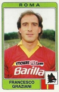 Cromo Francesco Graziani - Calciatori 1984-1985 - Panini