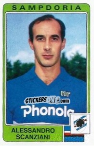 Sticker Alessandro Scanziani - Calciatori 1984-1985 - Panini