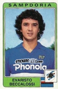 Cromo Evaristo Beccalossi - Calciatori 1984-1985 - Panini