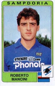 Sticker Roberto Mancini - Calciatori 1984-1985 - Panini