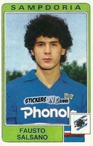 Sticker Fausto Salsano - Calciatori 1984-1985 - Panini