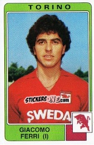 Sticker Giacomo Ferri - Calciatori 1984-1985 n. 254 - Panini