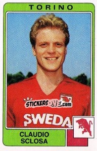 Sticker Claudio Sclosa - Calciatori 1984-1985 - Panini