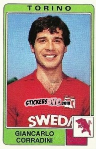 Sticker Giancarlo Corradini - Calciatori 1984-1985 - Panini