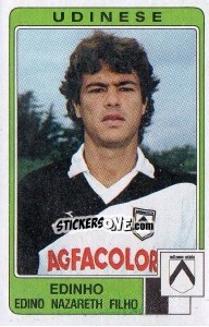 Sticker Edinho Edino Nazareth Filho - Calciatori 1984-1985 - Panini
