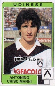 Figurina Antonino Criscimanni - Calciatori 1984-1985 - Panini