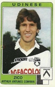 Sticker Zico Arthur Antunes Coimbra - Calciatori 1984-1985 n. 279 - Panini