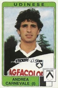 Sticker Andrea Carnevale - Calciatori 1984-1985 - Panini