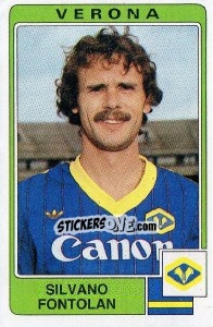 Sticker Silvano Fontolan - Calciatori 1984-1985 n. 291 - Panini