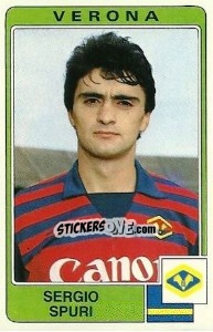 Sticker Sergio Spuri - Calciatori 1984-1985 n. 300 - Panini