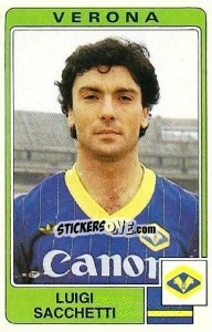 Cromo Luigi Sacchetti - Calciatori 1984-1985 - Panini