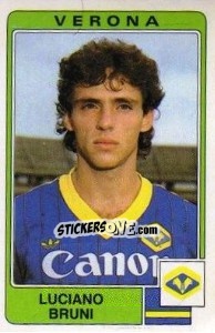 Sticker Luciano Bruni - Calciatori 1984-1985 n. 303 - Panini