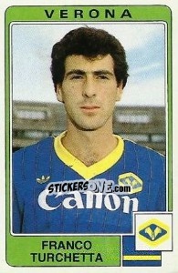 Sticker Franco Turchetta - Calciatori 1984-1985 - Panini