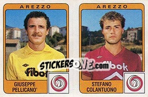 Sticker Giuseppe  Pellicano' / Stefano Colantuono - Calciatori 1984-1985 n. 308 - Panini